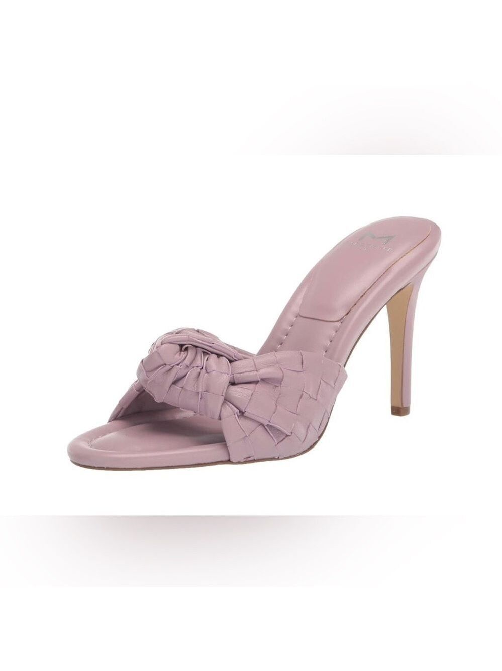 Marc Fisher LTD Women's Janna Woven High Heel Leather Slide Sandal - NWT
